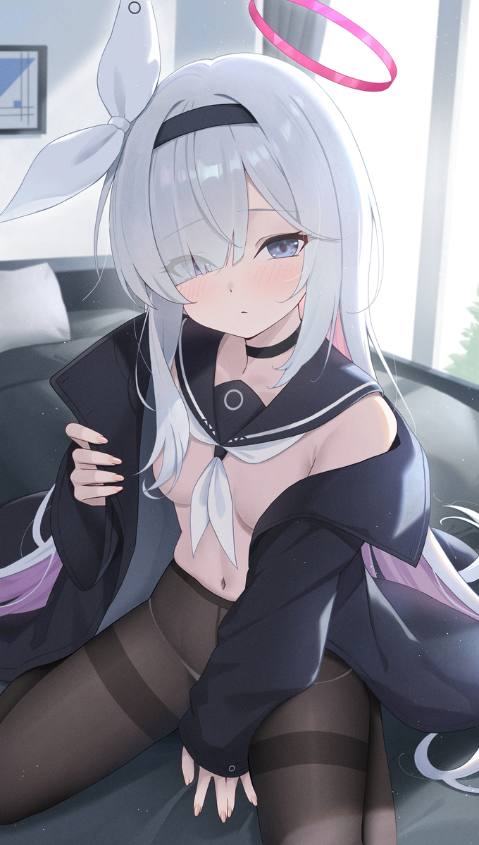 This is a pixiv picture whose title is 先生、アロナ先輩には内緒にしてくださいね.