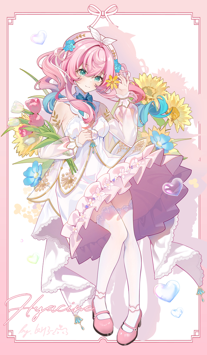 This is a pixiv picture whose title is 花嫁风堇~.
