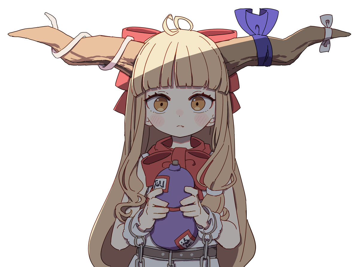 This is a pixiv picture whose title is 萃香.