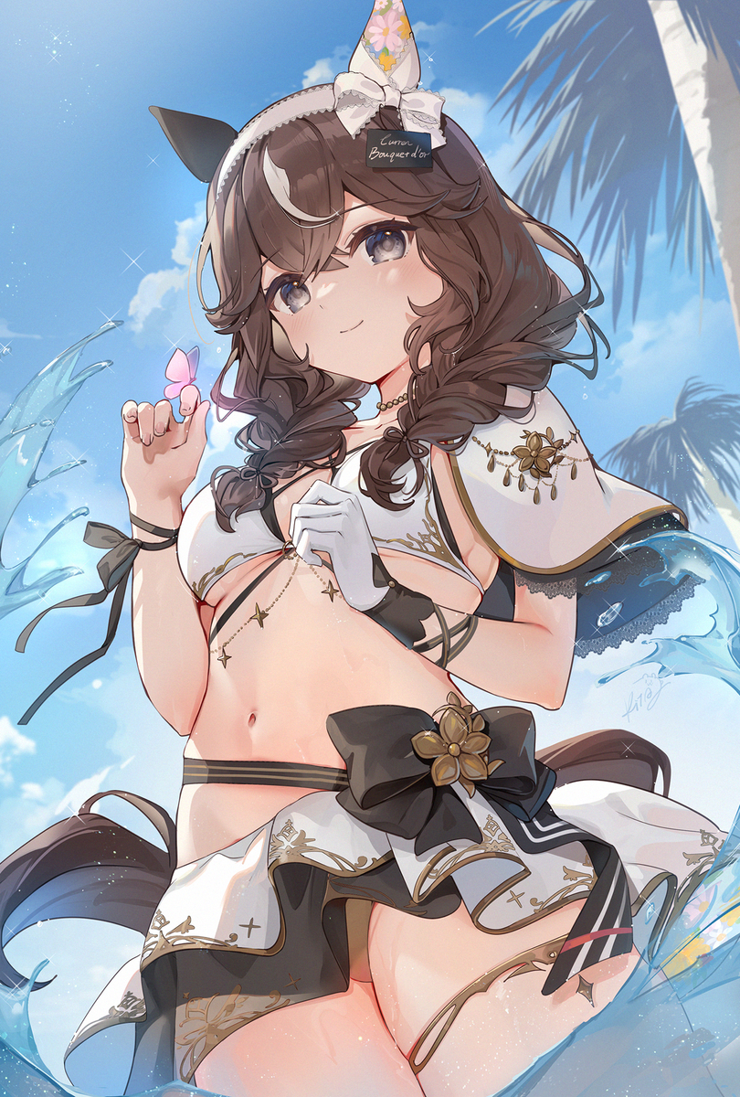 This is a pixiv picture whose title is 水着カレンブーケドール.