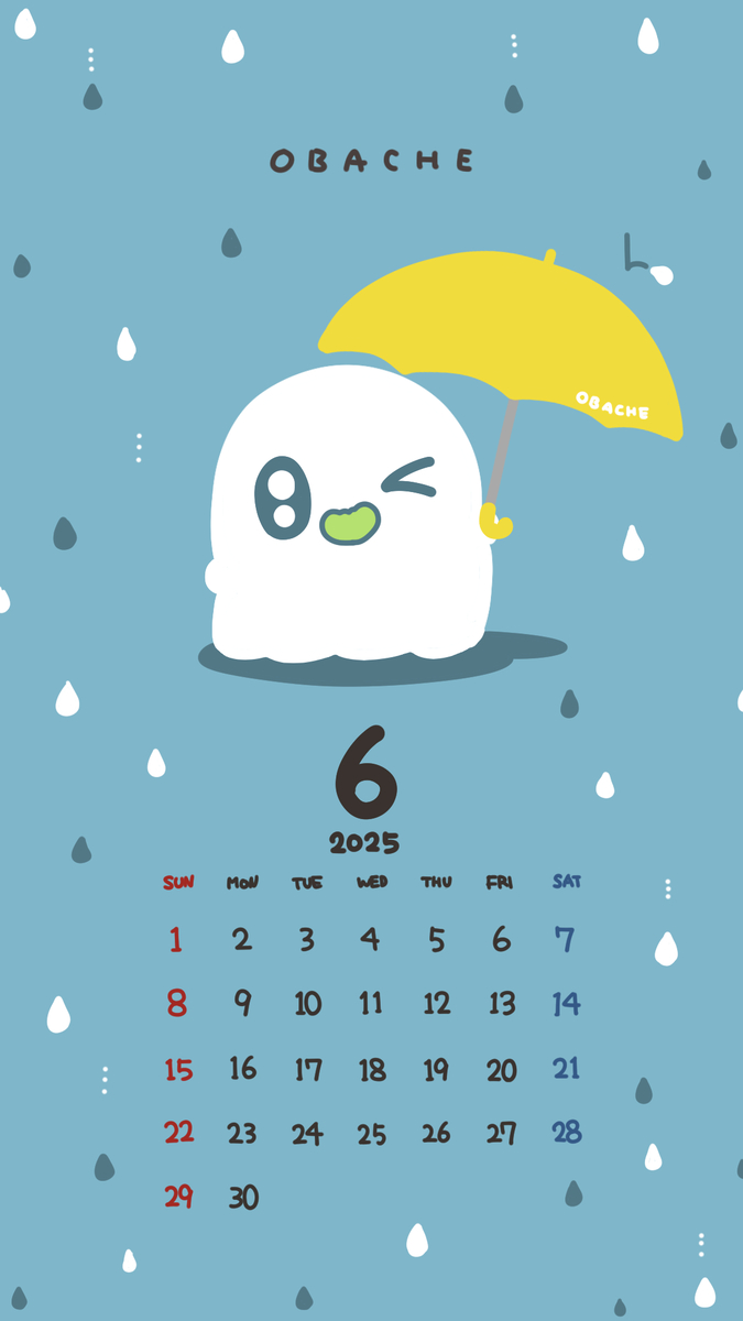 This is a pixiv picture whose title is 6月のカレンダー.