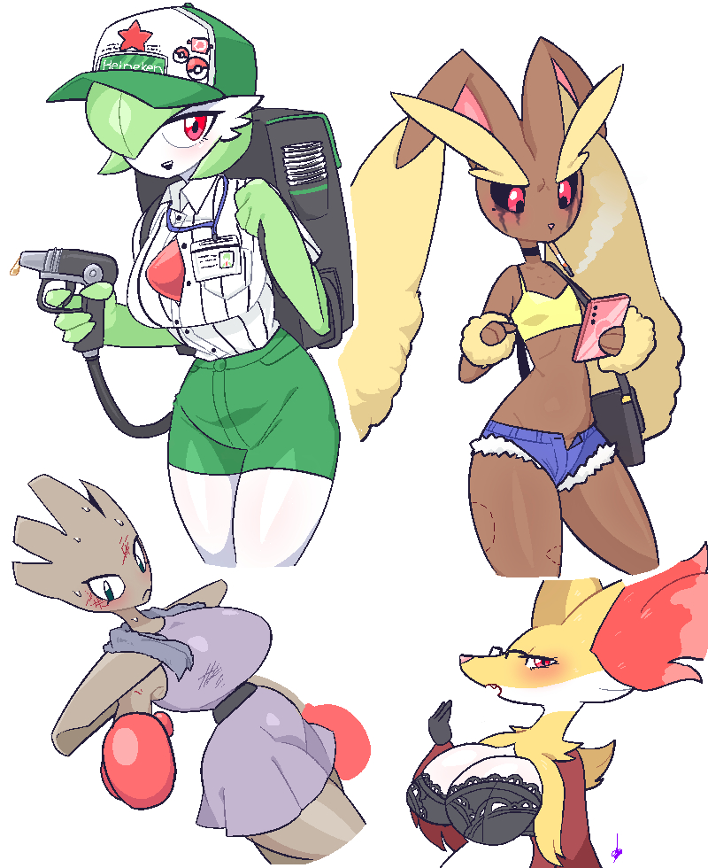 This is a pixiv picture whose title is 포켓낙서.