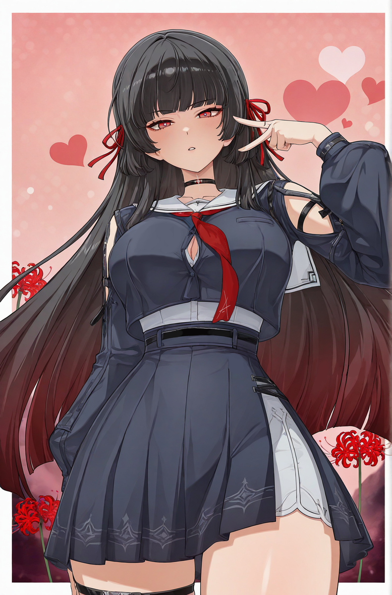 This is a pixiv picture whose title is Chisa (鸣潮) 💓.