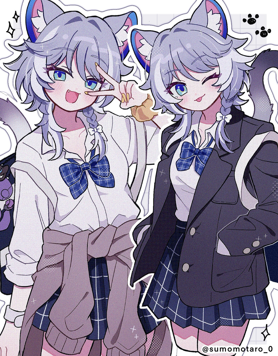 This is a pixiv picture whose title is 制服サフェル.