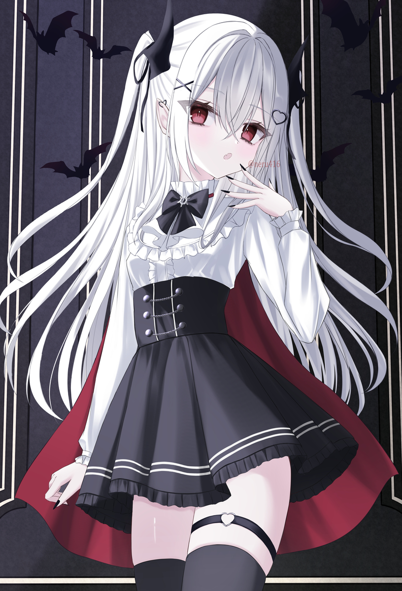 This is a pixiv picture whose title is vampire.