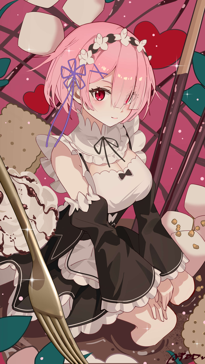 This is a pixiv picture whose title is day61 拉姆.
