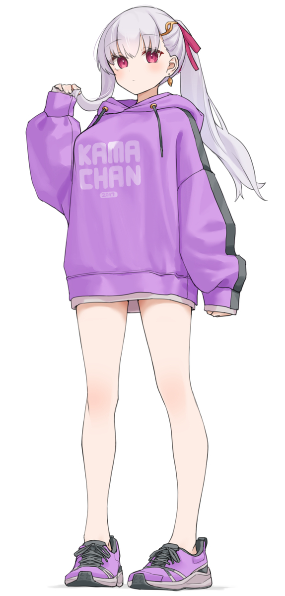 This is a pixiv picture whose title is だぼだぼパーカーのカーマちゃん.