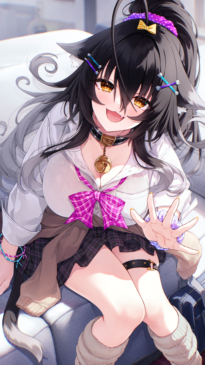 This is a pixiv picture whose title is ギャルコスプレをして甘やかしてくれるせつなちゃん.