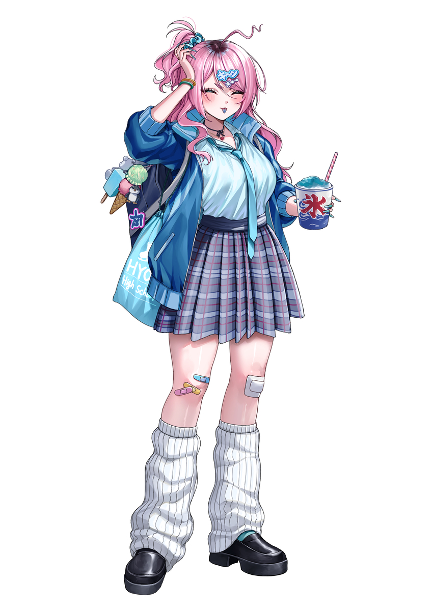 This is a pixiv picture whose title is ギャルをice🍨💙.