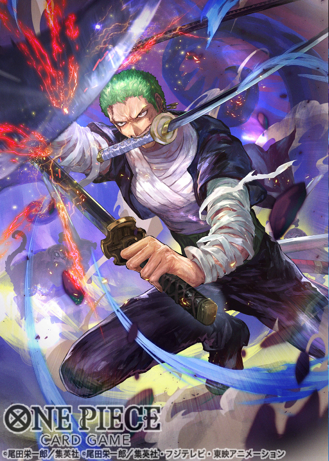 This is a pixiv picture whose title is 【ワンピカード】ロロノア・ゾロ.