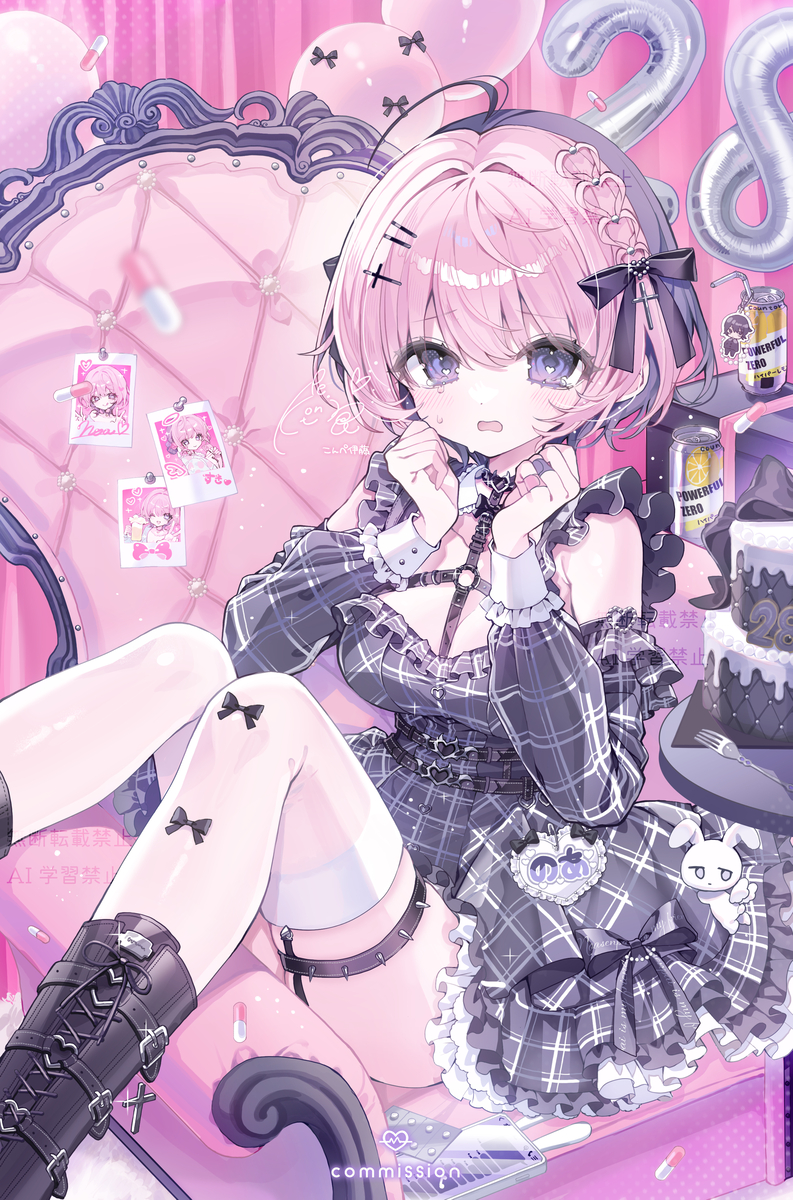 This is a pixiv picture whose title is ♡😈♥.