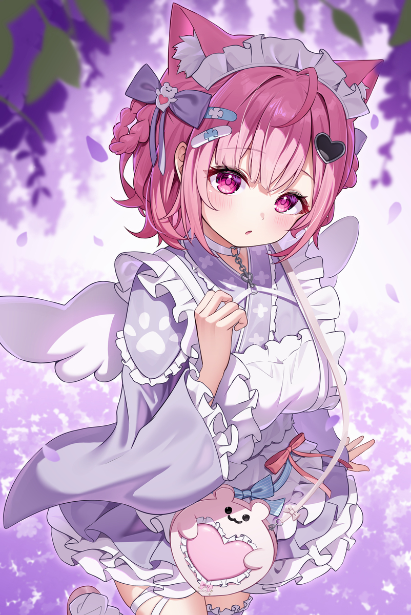 This is a pixiv picture whose title is 🎀🐾🌸.