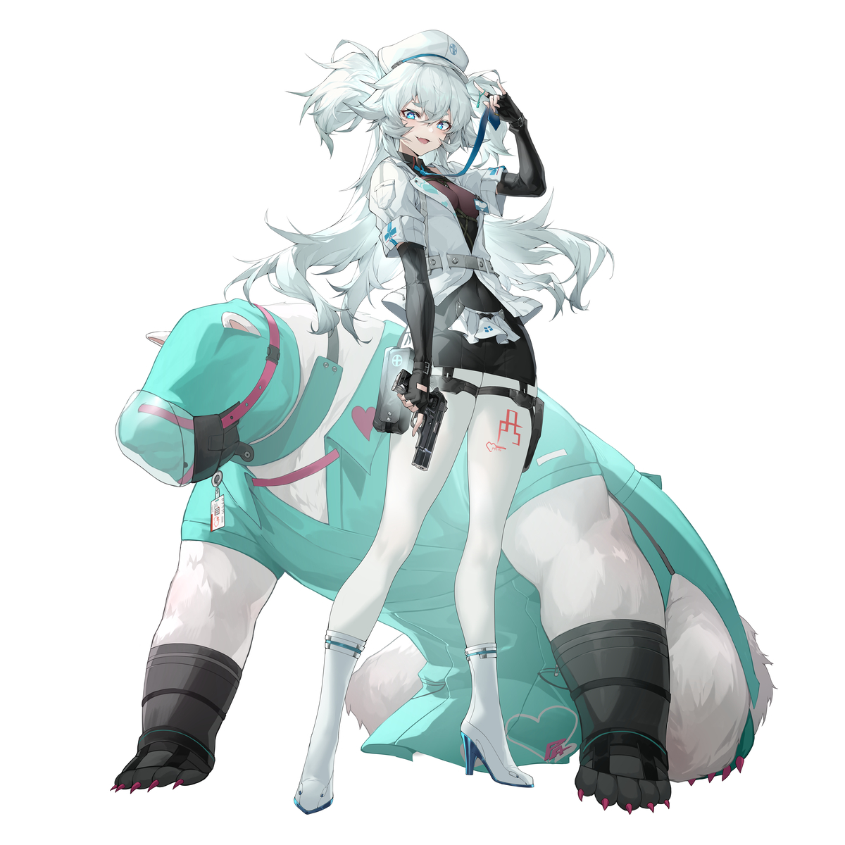 This is a pixiv picture whose title is 芙洛伦 少女前线2追放 ver..