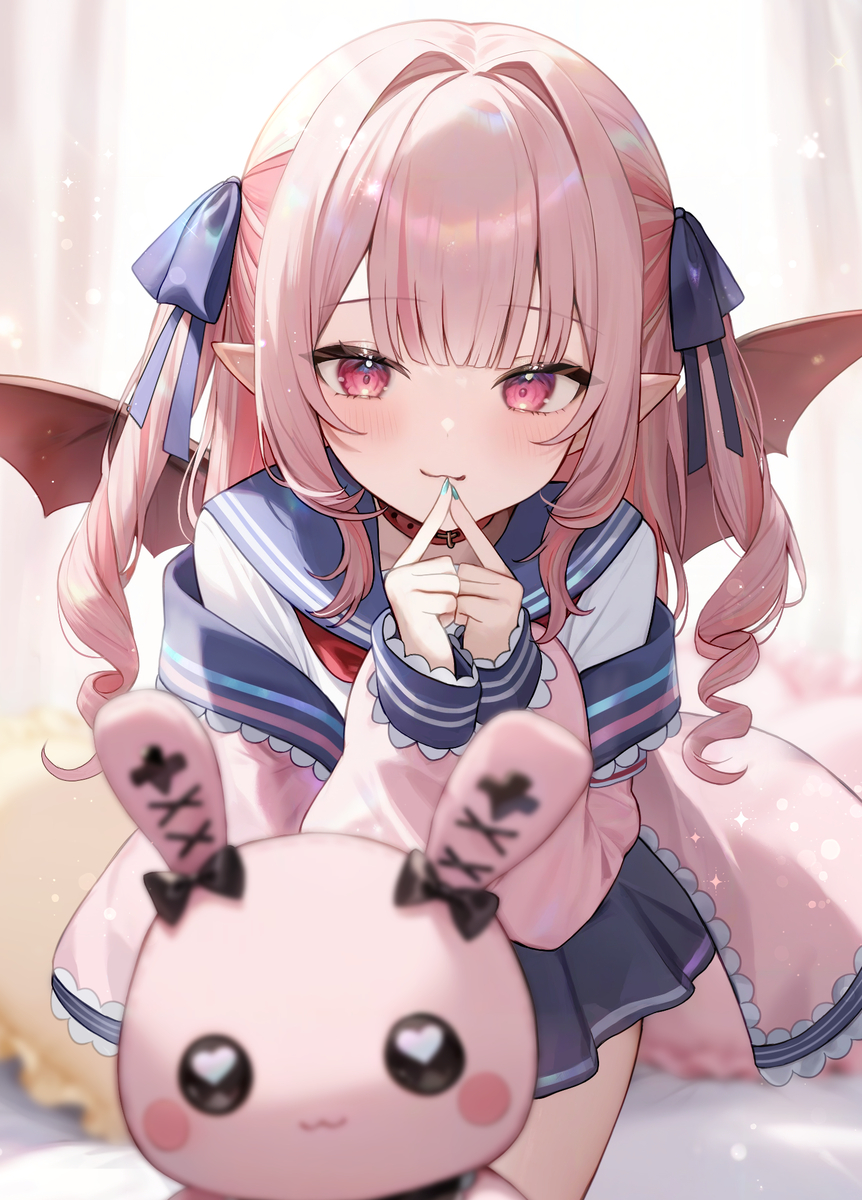 This is a pixiv picture whose title is 🍼🎀.