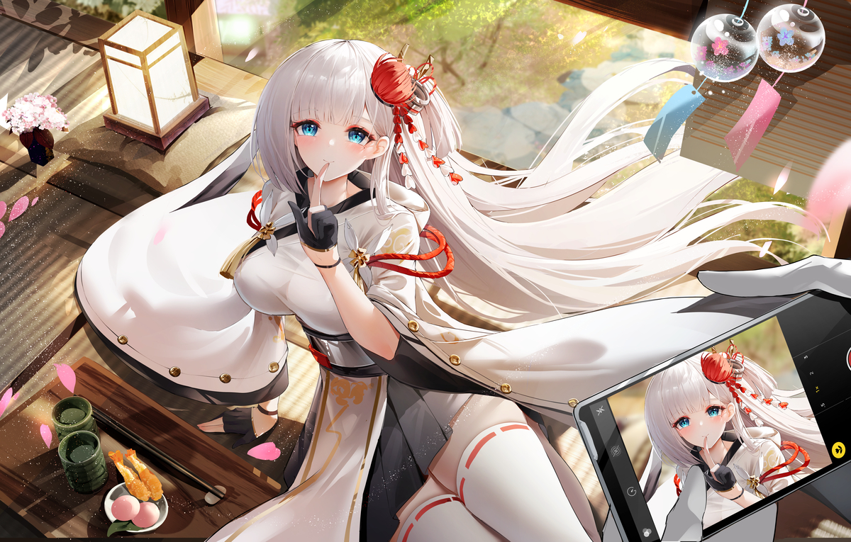 This is a pixiv picture whose title is 翔鶴.