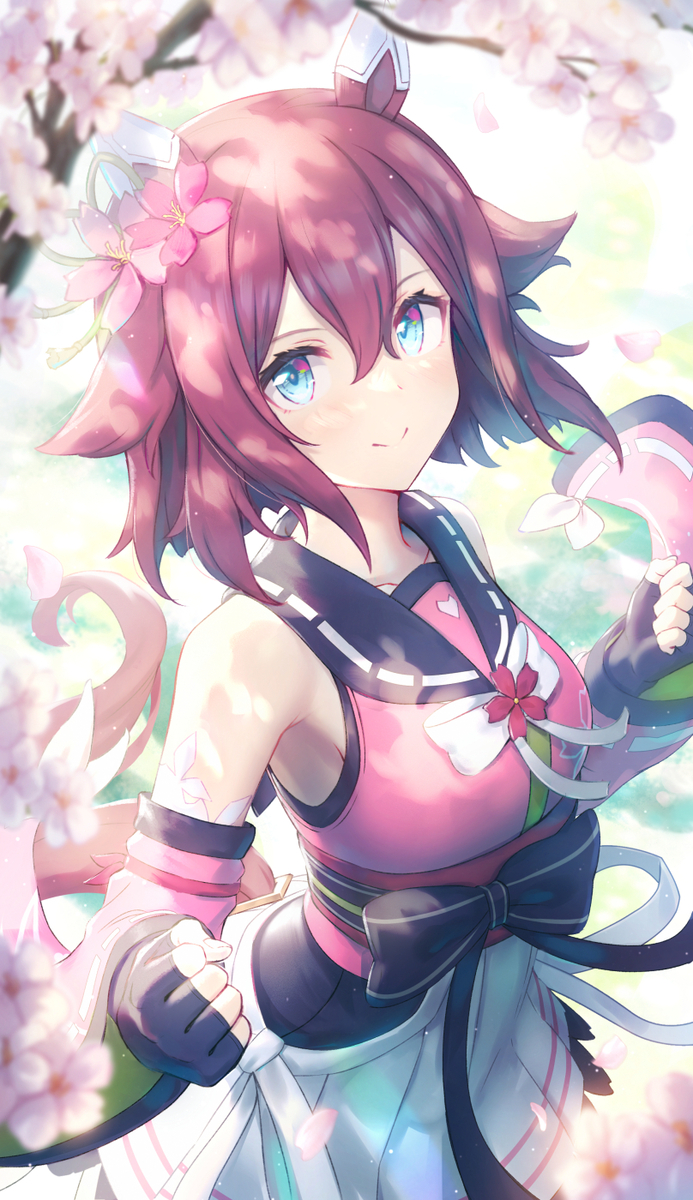 This is a pixiv picture whose title is サクラチヨノオー.