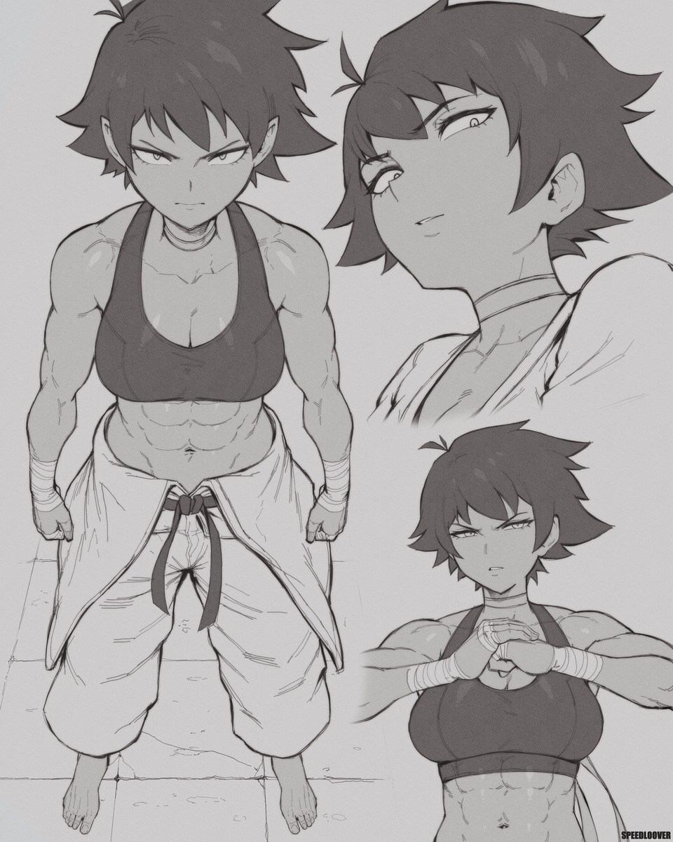 This is a pixiv picture whose title is Makoto- Street Fighter.