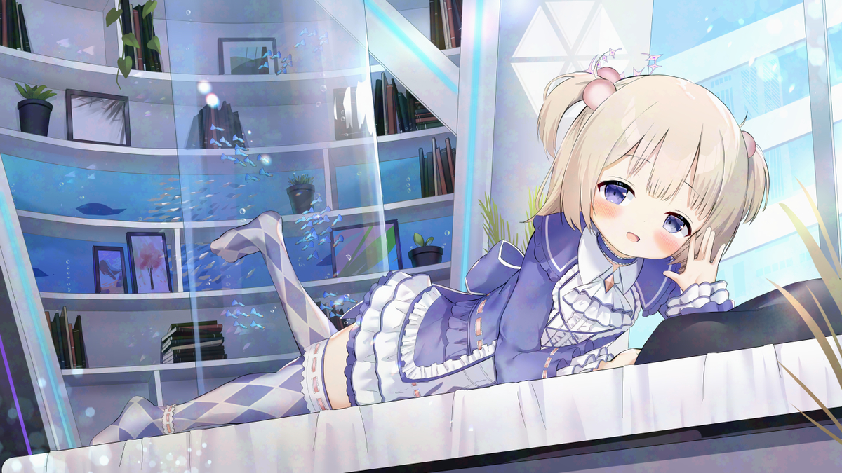 This is a pixiv picture whose title is おはよ♡.
