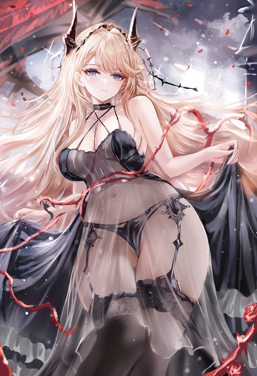 This is a pixiv picture whose title is グロリアス(META).