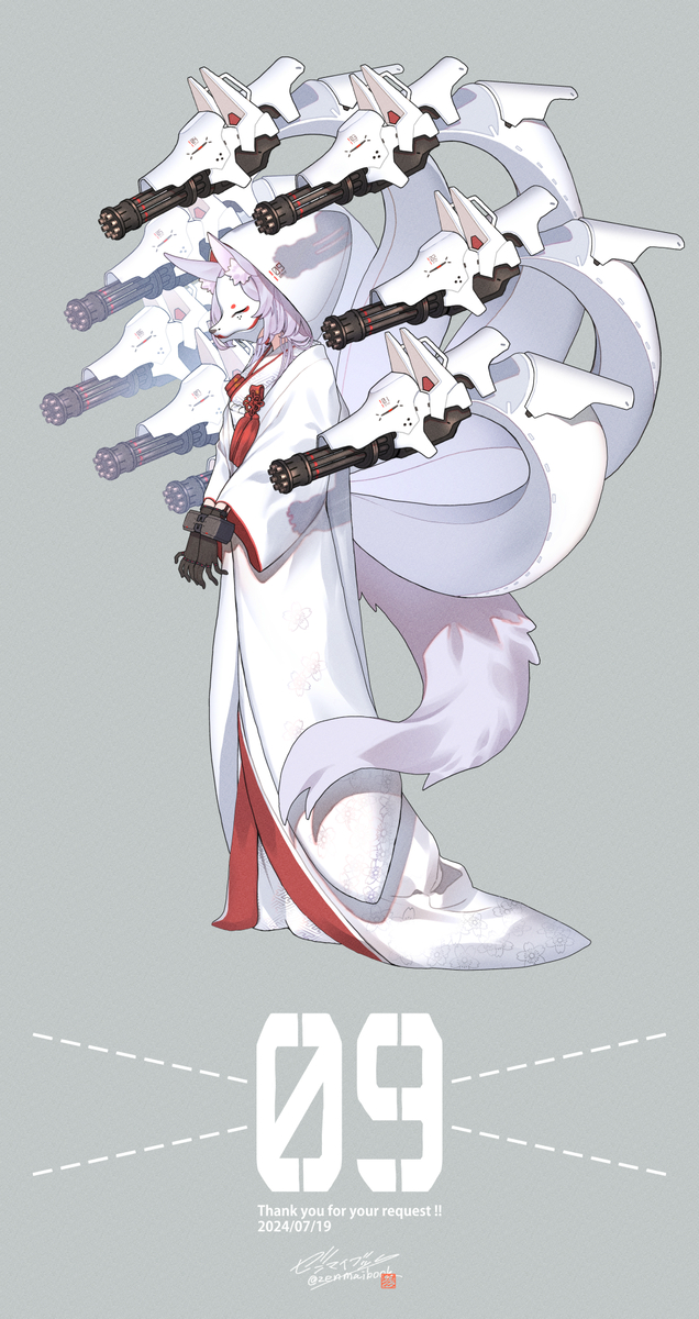 This is a pixiv picture whose title is Skeb75.