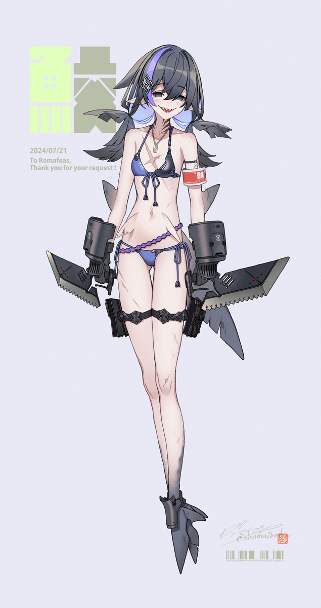 This is a pixiv picture whose title is Skeb76.