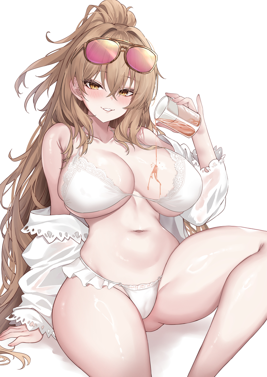 This is a pixiv picture whose title is 라이온 수영복.