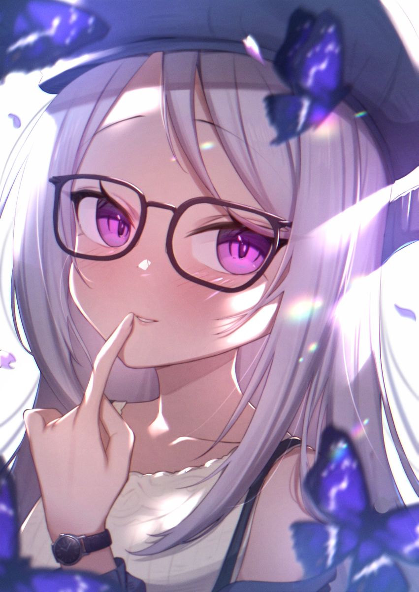 This is a pixiv picture whose title is 👓.