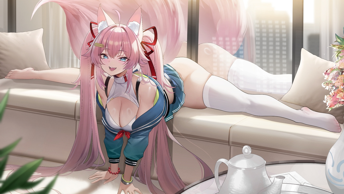 This is a pixiv picture whose title is SKEB.