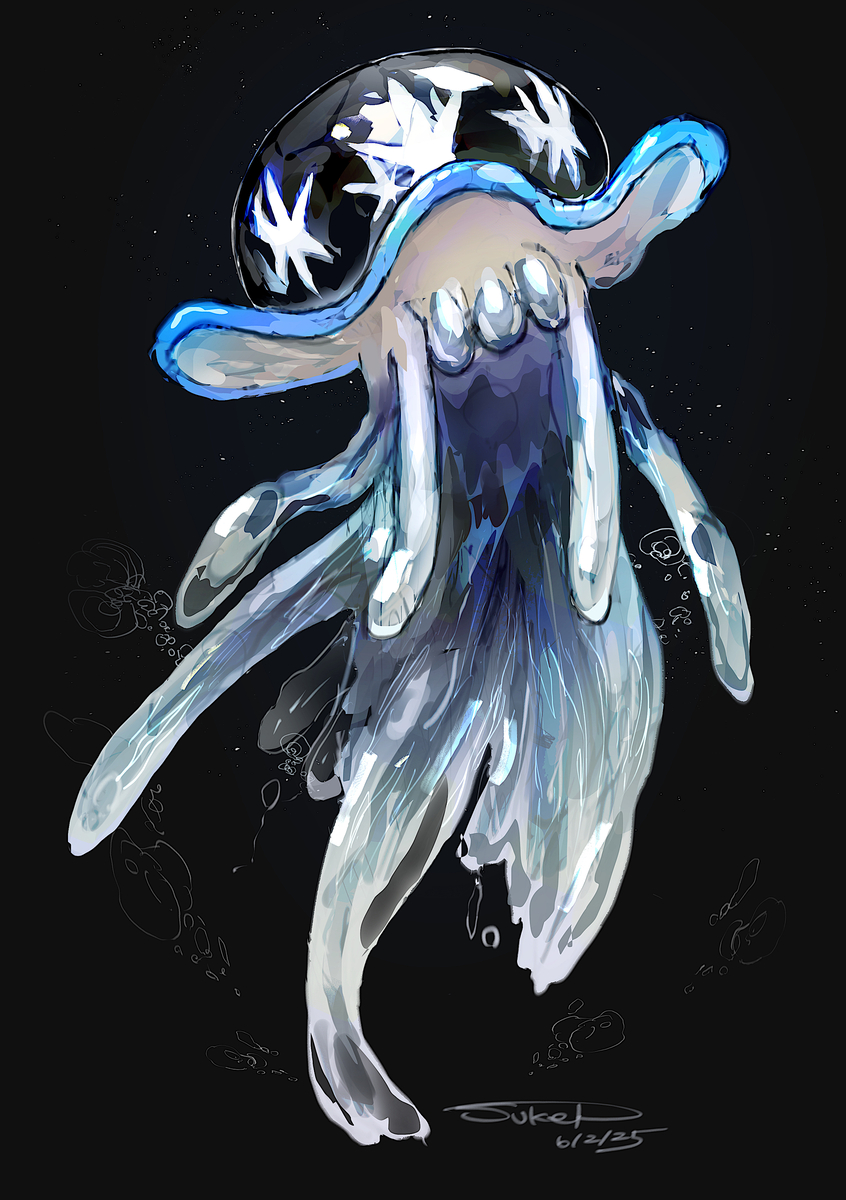 This is a pixiv picture whose title is 暗星にたゆたう.