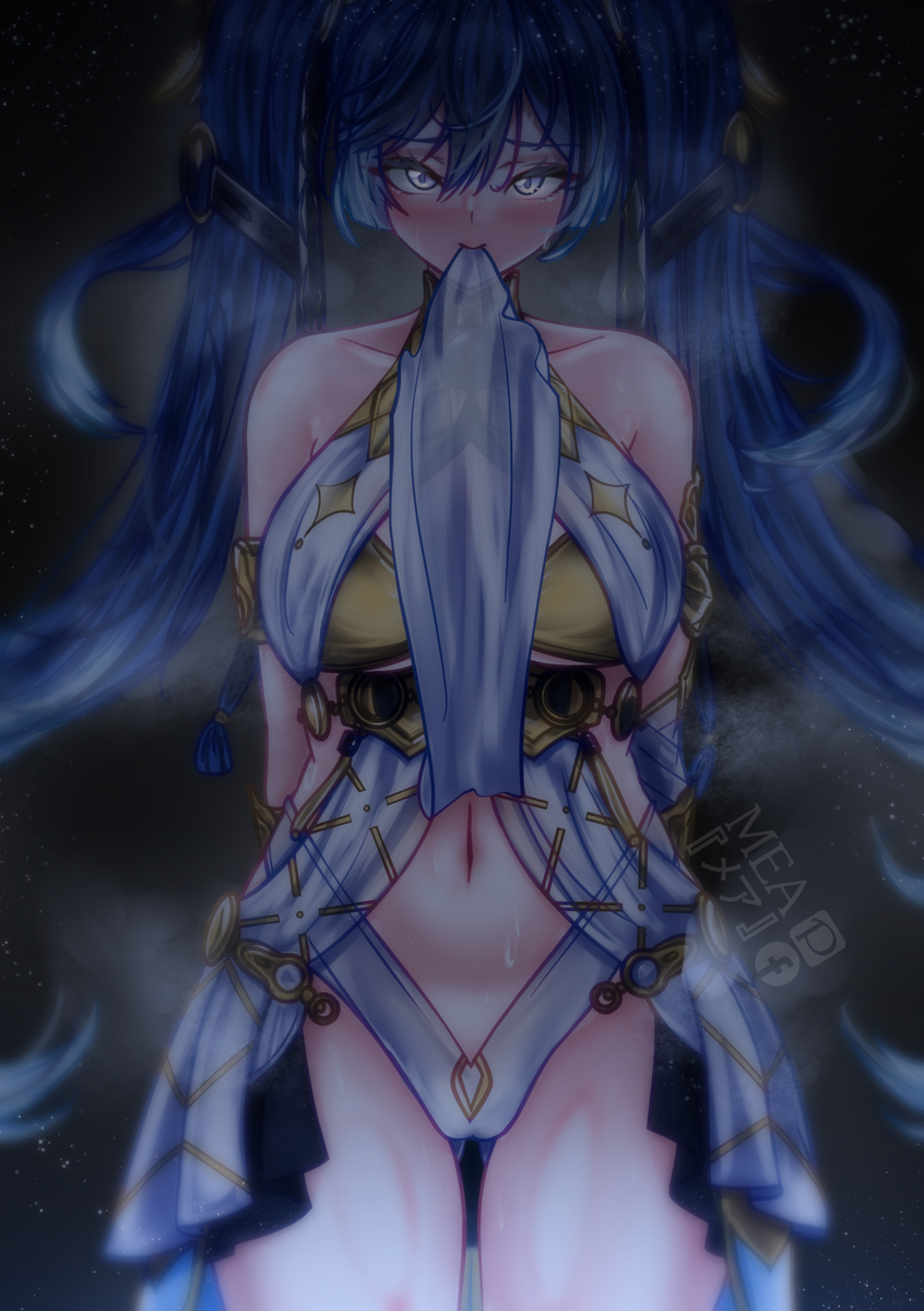 This is a pixiv picture whose title is 🌓.