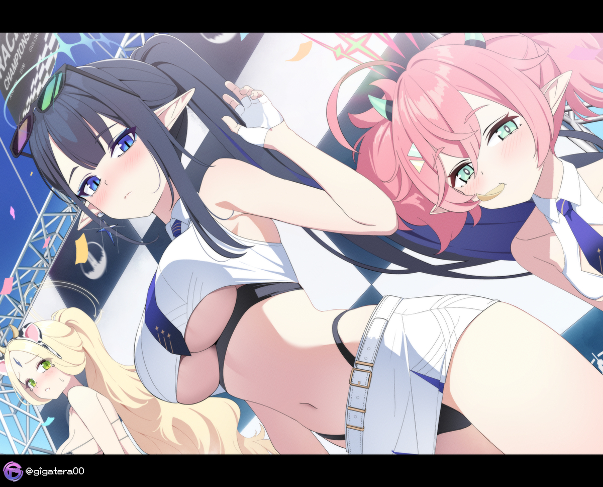 This is a pixiv picture whose title is レースクィーン 七神リン.
