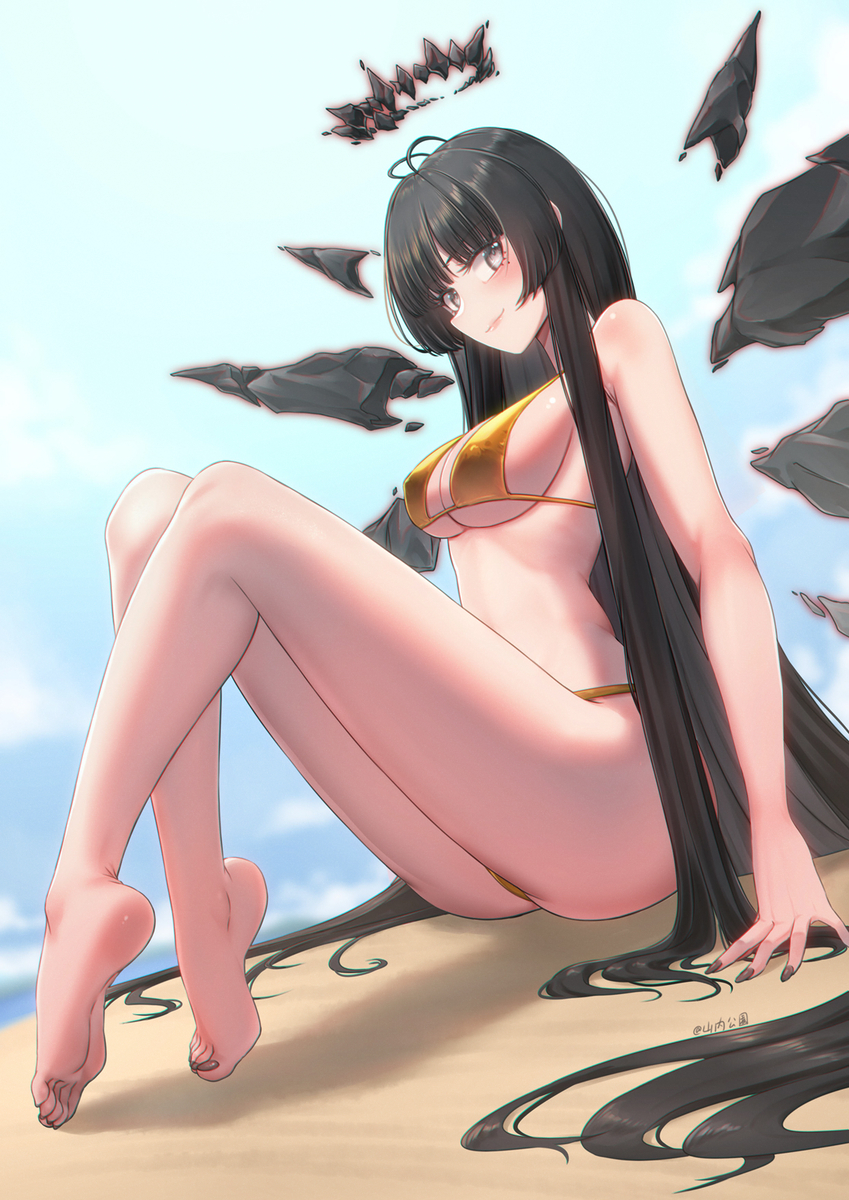 This is a pixiv picture whose title is 金ビキニ・ヴィルトゥオーサ 塑心 Virtuosa.
