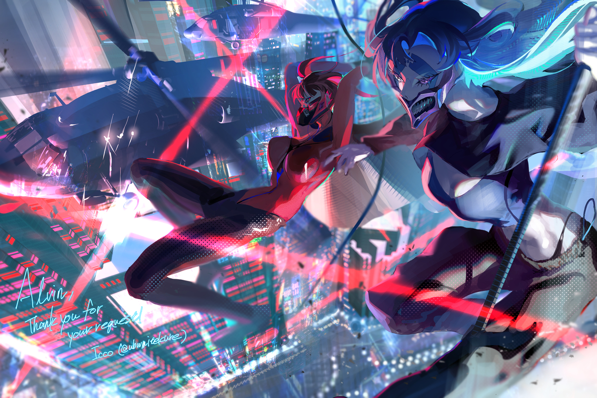 This is a pixiv picture whose title is DIVE.