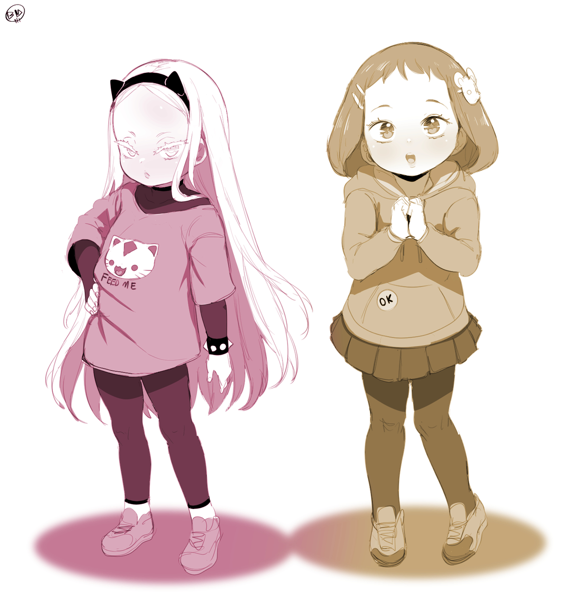 This is a pixiv picture whose title is ARI AND MISHA.