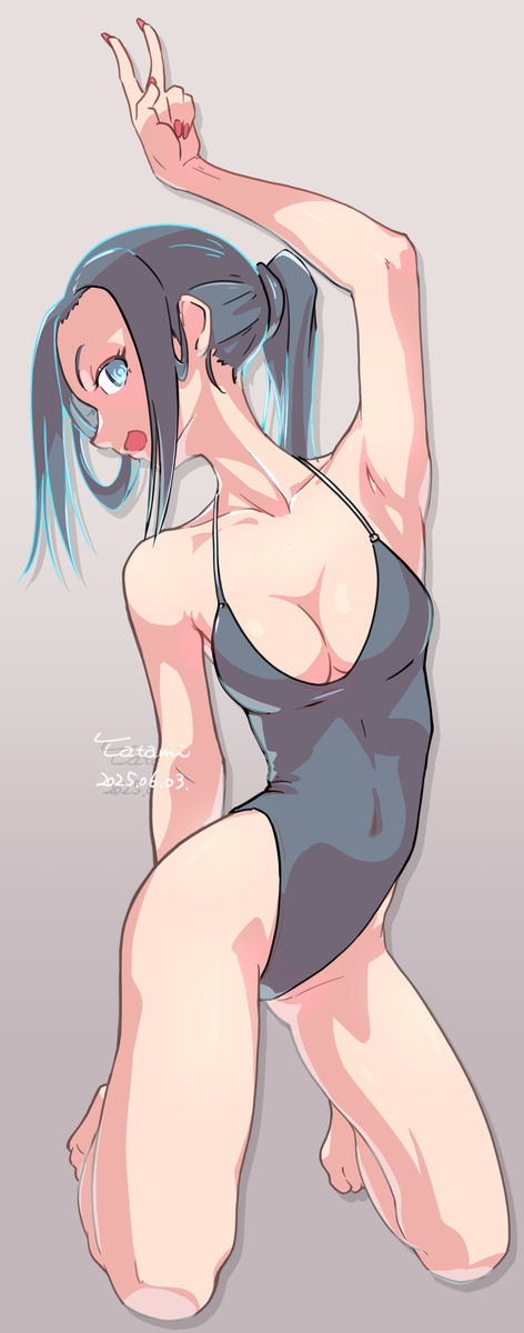 This is a pixiv picture whose title is 水着のお姉さん.