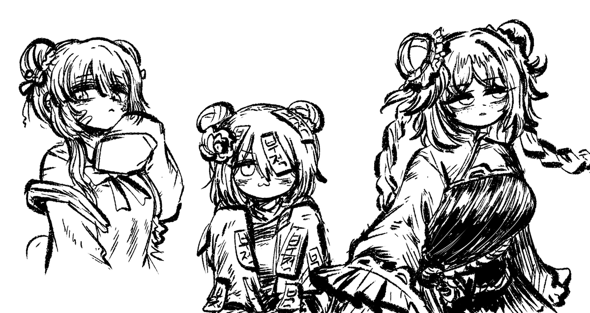 This is a pixiv picture whose title is 낙서랑 안올린것들.