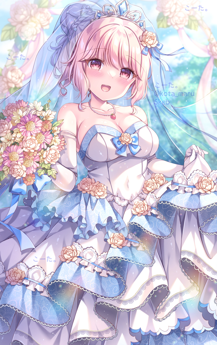 This is a pixiv picture whose title is Junebride💐.