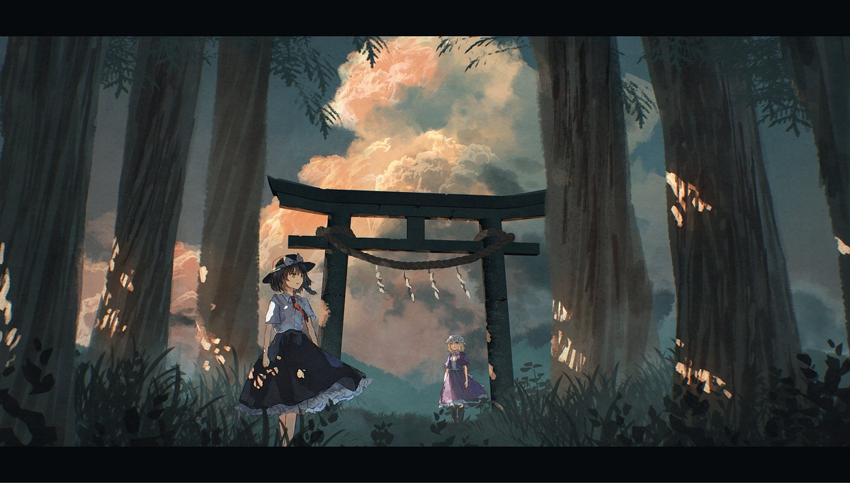 This is a pixiv picture whose title is 日暮し.