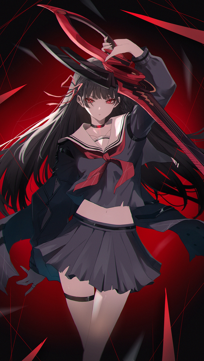 This is a pixiv picture whose title is ✂.