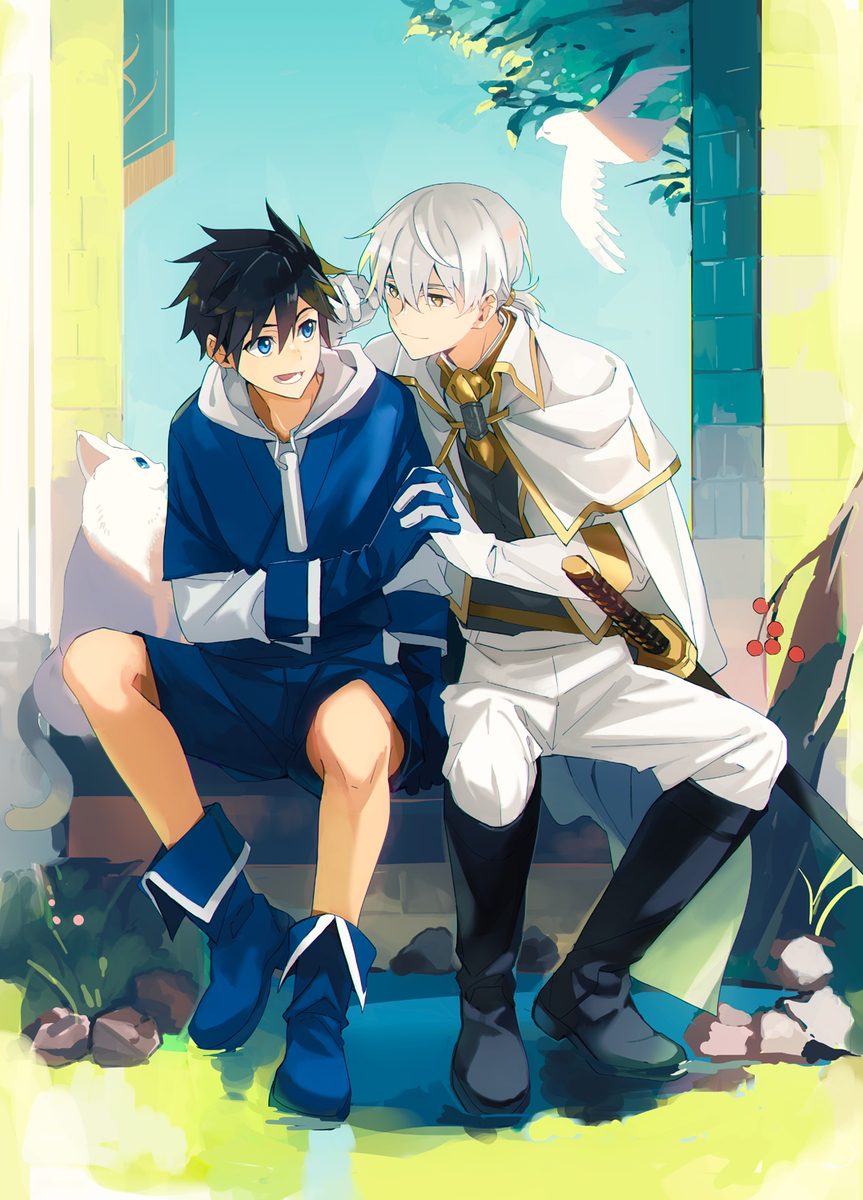 This is a pixiv picture whose title is 庭の中.