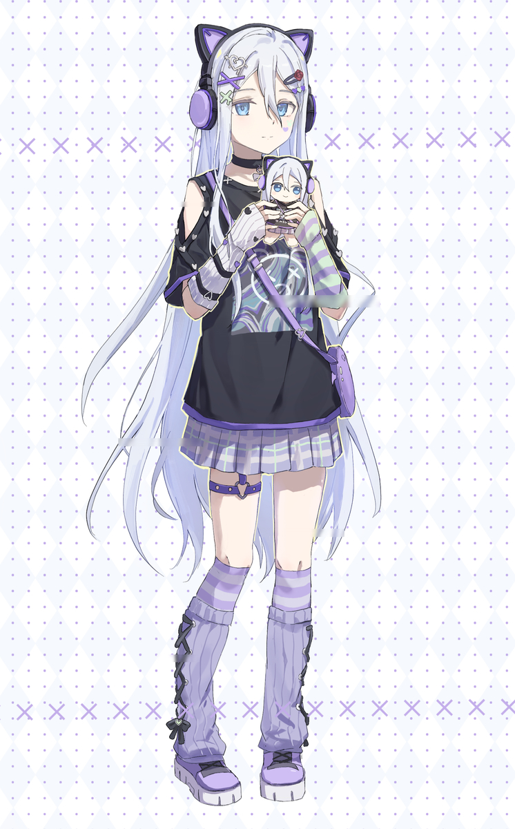 This is a pixiv picture whose title is 猫猫奏.