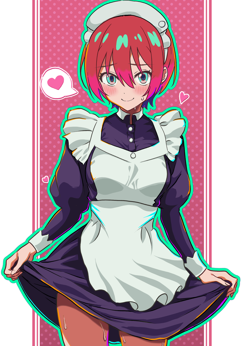 This is a pixiv picture whose title is もしも館に残っていたら…新人メイドのマチュ(GQuuuuuuX).