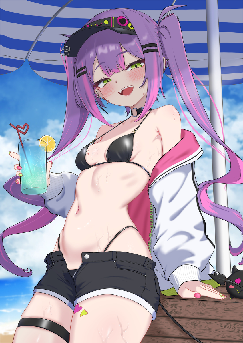 This is a pixiv picture whose title is 夏のトワ様.