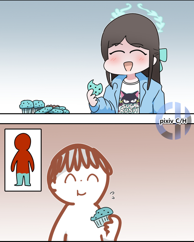 This is a pixiv picture whose title is 민초맛 2 Mint-choco Flavor #2.