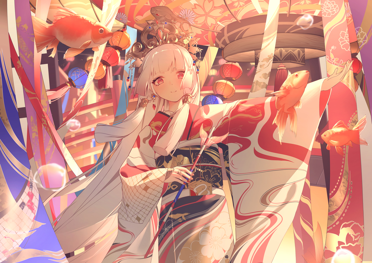 This is a pixiv picture whose title is 張燈結彩.