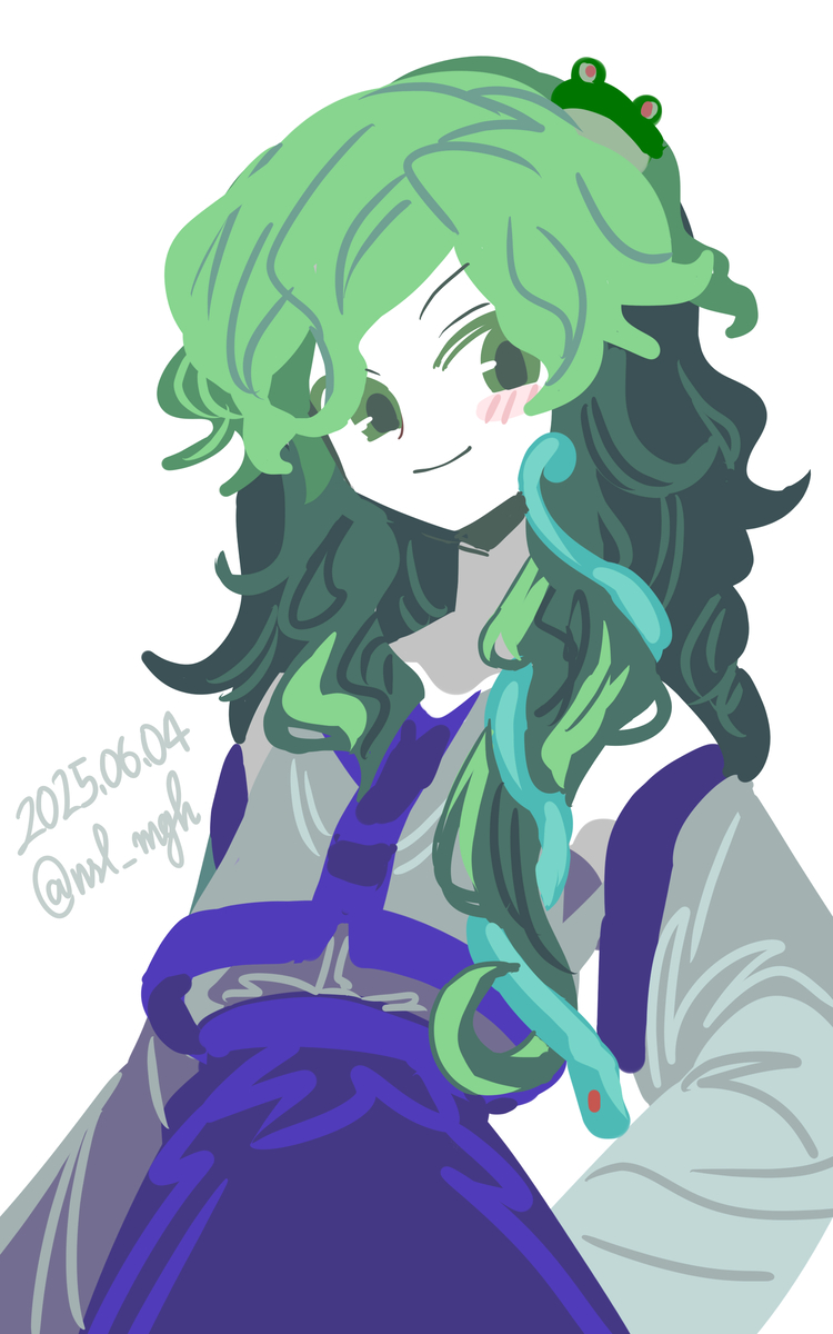This is a pixiv picture whose title is 早苗さん.