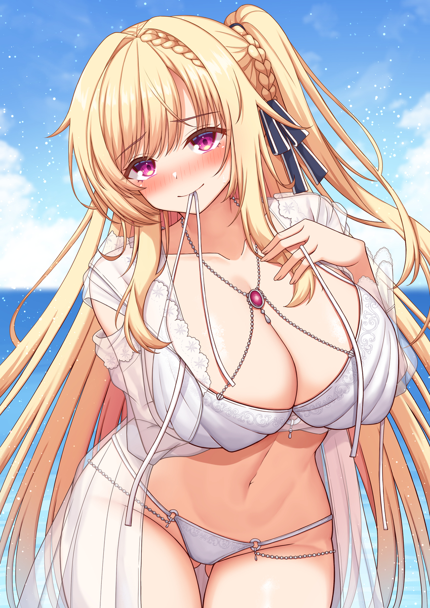 This is a pixiv picture whose title is 水着ミリィ.