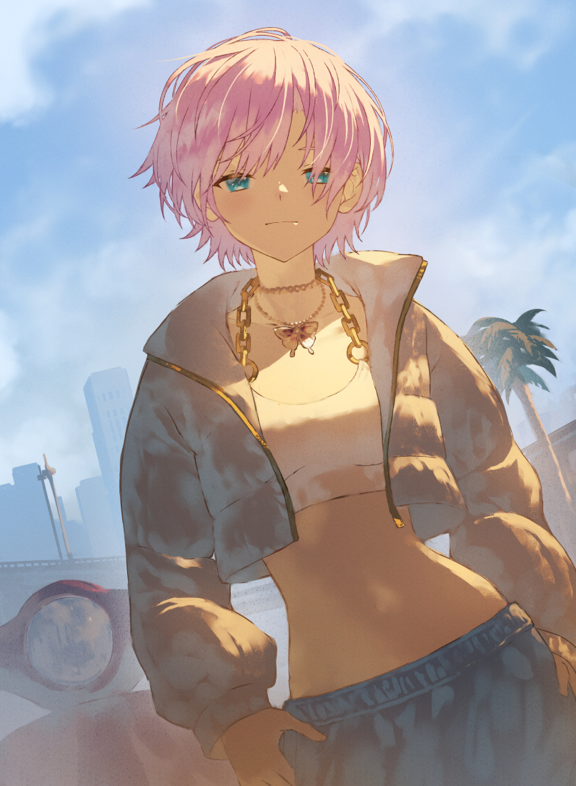 This is a pixiv picture whose title is 夕陽リリ.