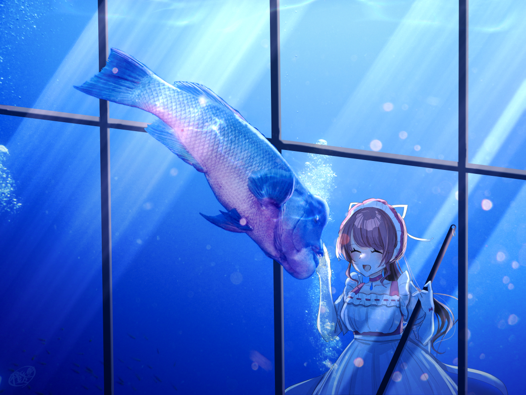 This is a pixiv picture whose title is 甘えん坊さんね.