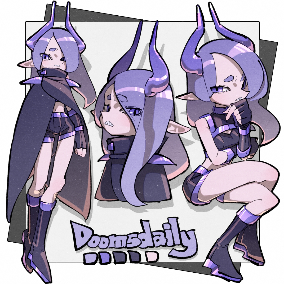 This is a pixiv picture whose title is 偽者.